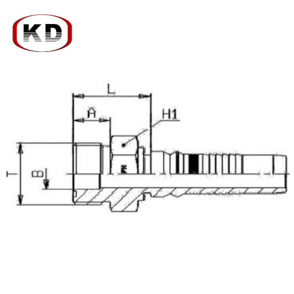 ORFS male Flat Seal Corrosion-resistant Interkock Fittings